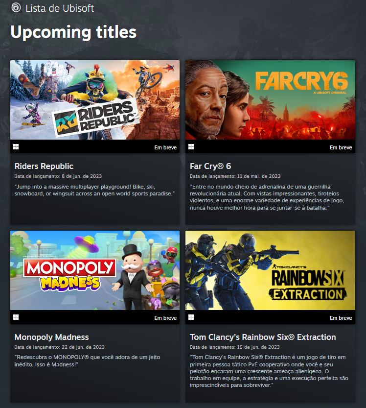 Far Cry 6 e mais jogos da Ubisoft chegarão ao Steam em breve